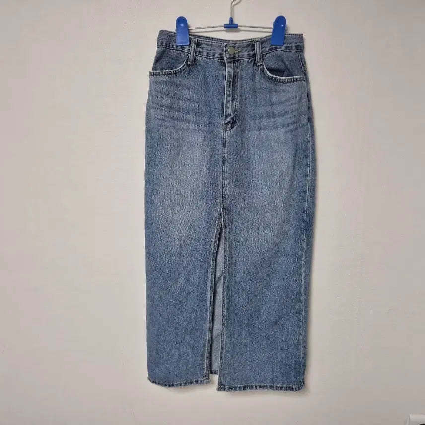 [BUNJANG] Women's Denim Long Skirt Size 25 / 여성용 데님 롱 스커트 25사이즈