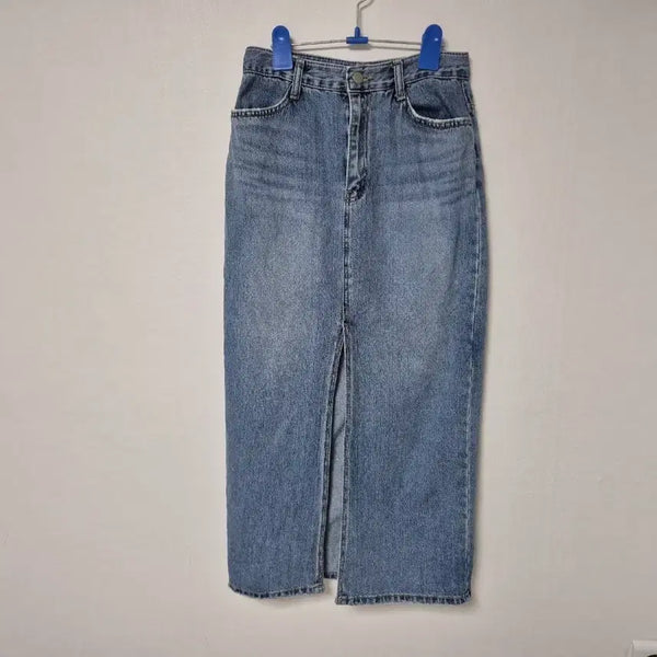 [BUNJANG] Women's Denim Long Skirt Size 25 / 여성용 데님 롱 스커트 25사이즈