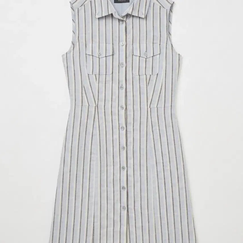 [BUNJANG] Hazzys Striped Linen Dress (Women's Size 66) / 여성66/ 헤지스 스트라이프 린넨 원피스