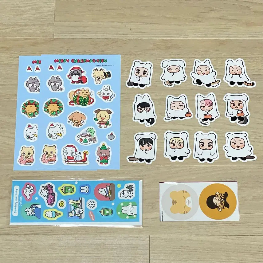 [BUNJANG] SEVENTEEN Unofficial Stickers Bundle Set / 세븐틴 비공식 스티커 비공굿 한리님 뫄님