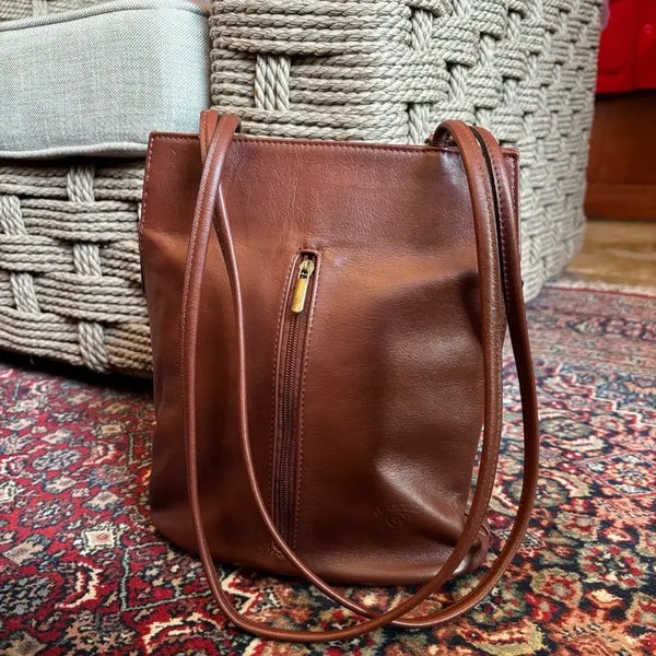 [BUNJANG] IL GIGLIO 2-Way Genuine Leather Shoulder Bag Backpack / [MADE IN ITALY] 일질리오(IL GIGLIO) 천연 가죽 2w