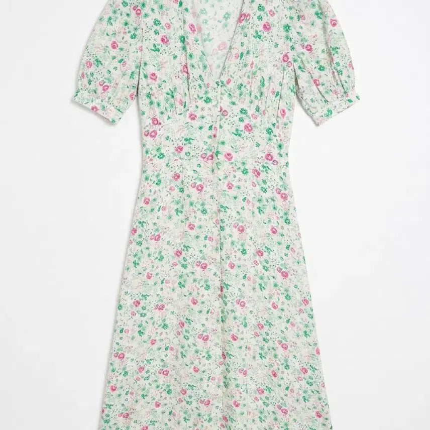 [BUNJANG] THE SIA Floral Print Lightweight Long Dress / 여성F/ THE SIA 잔꽃 시원원단 롱원피스