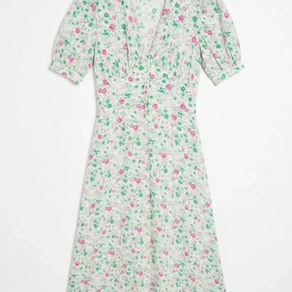 [BUNJANG] THE SIA Floral Print Lightweight Long Dress / 여성F/ THE SIA 잔꽃 시원원단 롱원피스