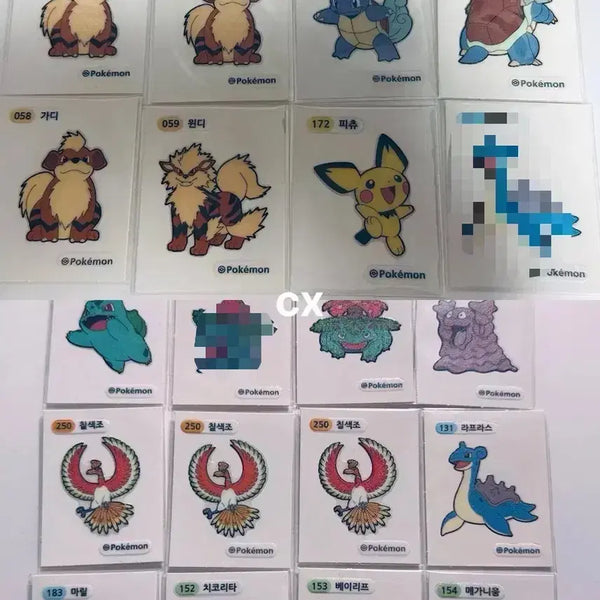 [BUNJANG] Pokemon Stickers / 포켓몬 띠부씰 3자리