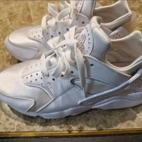 [BUNJANG] Nike Air Huarache All White Sneakers / 나이키 에어 허라취 올백 스니커즈