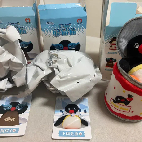 [BUNJANG] Pingu Plush Keychain Set / 핑구 인형 3종 키링