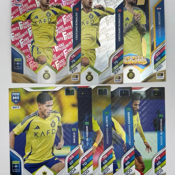 [BUNJANG] Al-Nassr FC Card Set Panini FIFA 365 Adrenalyn XL 2026 / 알나스르 FC 카드 세트