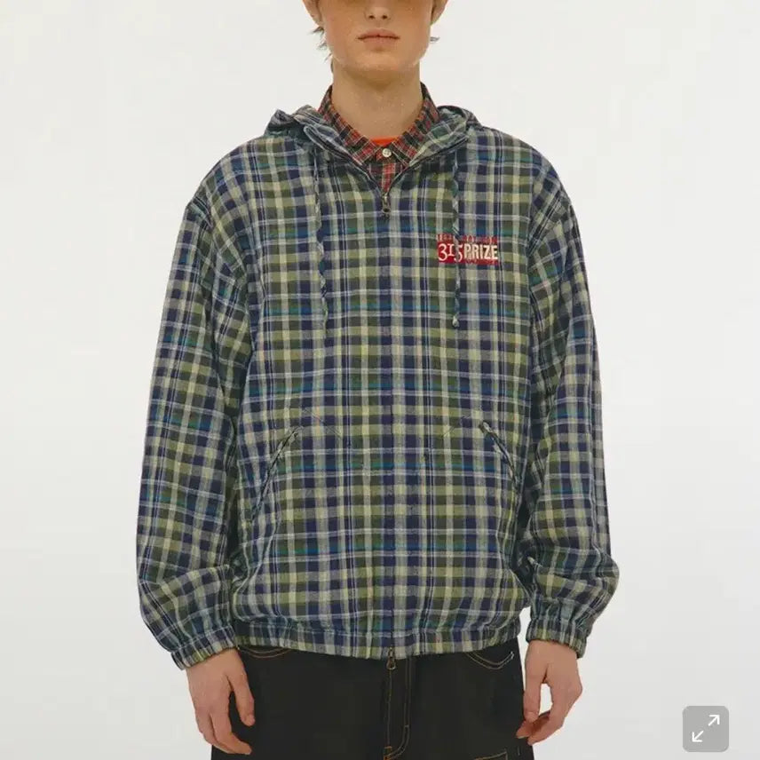 [BUNJANG] SKZOO Awardee Shirt Jacket Blue Check / (S) 테켓 Awardee Shirt Jacket Blue 체크 블루 자