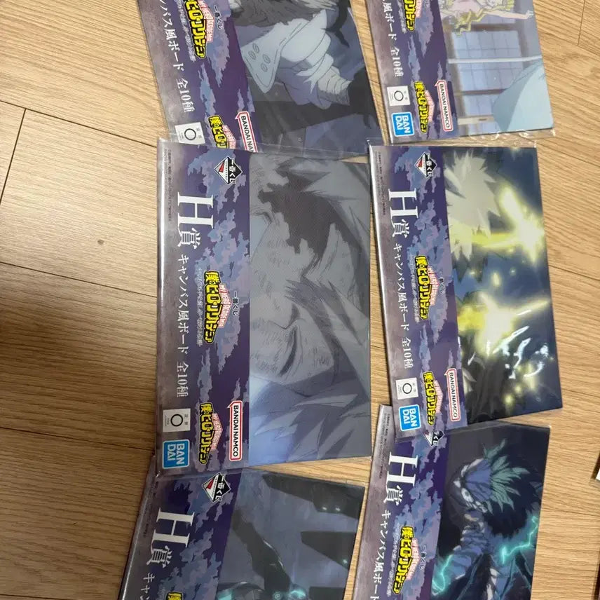 [BUNJANG] My Hero Academia Ichiban Kuji H Prize Canvas Board Set (6 Types) / 나히아 제일복권 히로아카 H상 캔버스 보드 6종 일괄