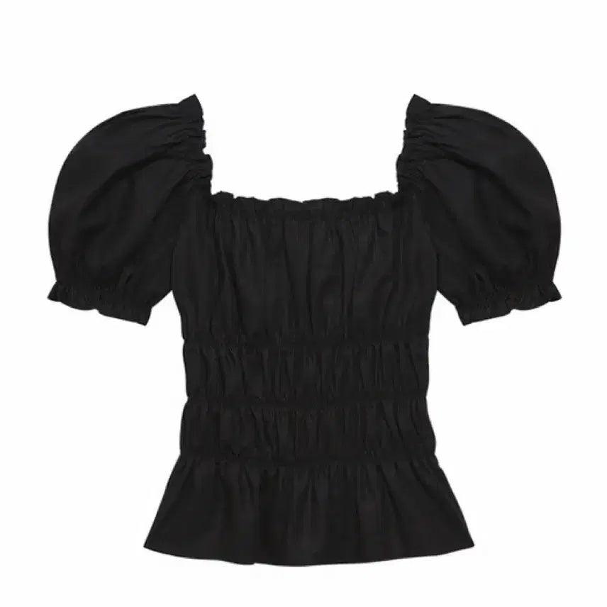 [BUNJANG] Instantfunk Multiway Shirring Blouse (Black) / [신지연 착용]인스턴트펑크 멀티웨이 셔링 블라우스(Black)
