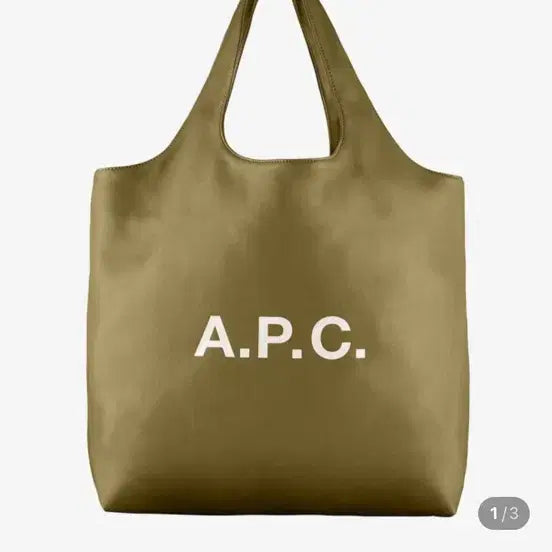[BUNJANG] A.P.C. Ninon Tote Bag Khaki / 아페세 A.P.C Ninon 토트 백 카키
