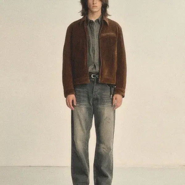 [BUNJANG] ARTIFRACTS Suede Detroit Jacket Mocha XL / 아트이프액츠 스웨이드 디트로이트 자켓 모카 XL 사이즈 판매합니다.