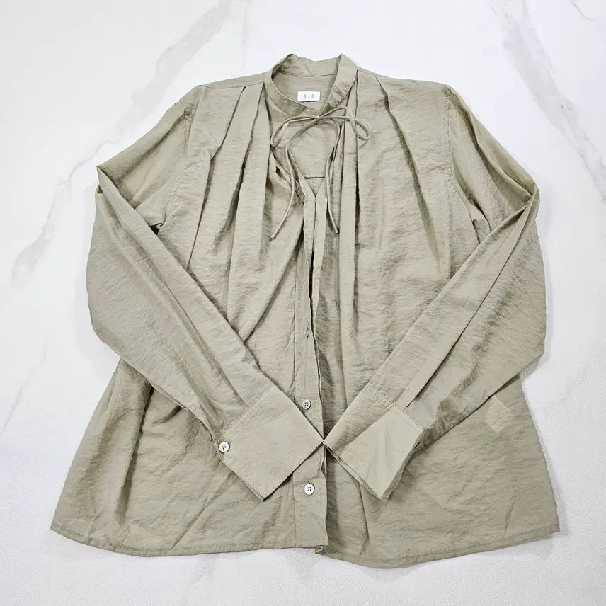 [BUNJANG] SIE Ribbon Tie Tencel Blouse (Free Size) / SIE 시에 리본 타이 텐셀 블라우스 Free