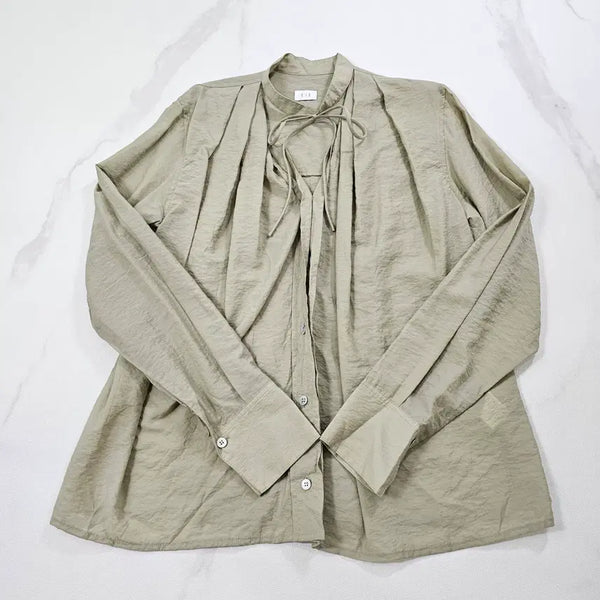 [BUNJANG] SIE Ribbon Tie Tencel Blouse (Free Size) / SIE 시에 리본 타이 텐셀 블라우스 Free