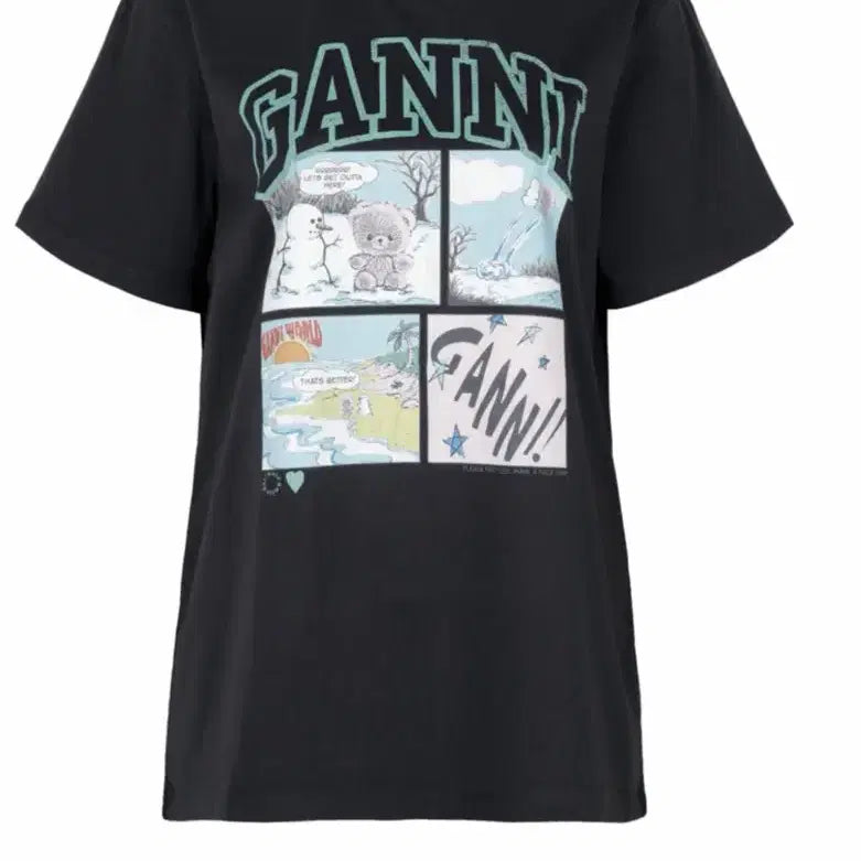 [BUNJANG] GANNI 26 Comic Bear T-Shirt XS / 가니 26코믹베어 타셔츠 xs
