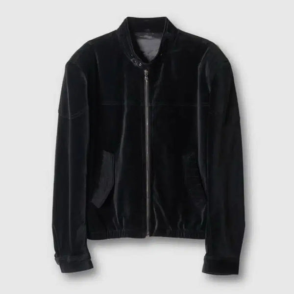 [BUNJANG] Facade Washed Velvet Biker Blouson V1 / 포커페이스 워시드 벨벳 바이커 파사드 블루종 v1 50