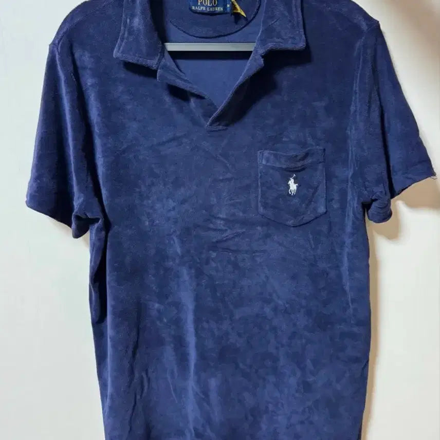 [BUNJANG] Polo Ralph Lauren Terry Pique Polo Shirt Navy M / 폴로 랄프로렌 테리 피케 카라티 네이비 M