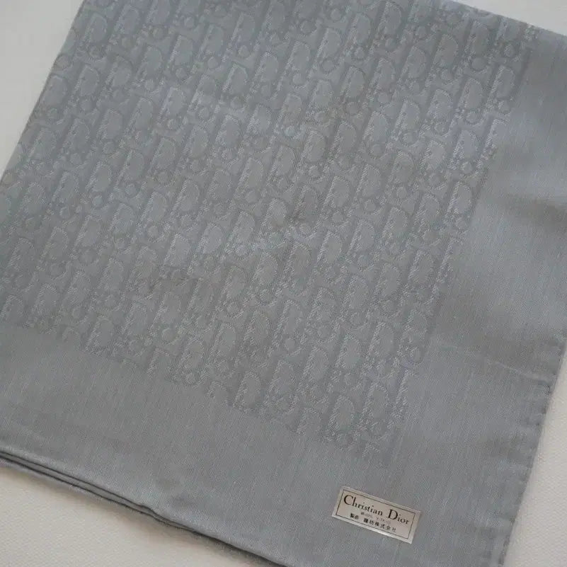 [BUNJANG] Dior Pattern Handkerchief - Gray / 디올 패턴 손수건-그레이