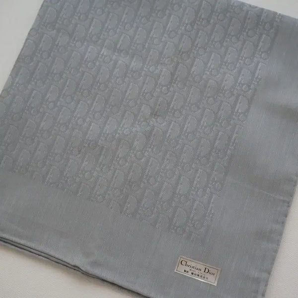 [BUNJANG] Dior Pattern Handkerchief - Gray / 디올 패턴 손수건-그레이
