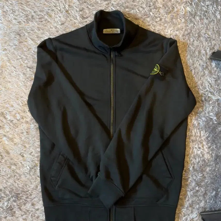 [BUNJANG] Stone Island Organic Cotton Fleece Zip-Up Jacket / 스톤아일랜드 오가닉 코튼 플리스 집업 자켓 M