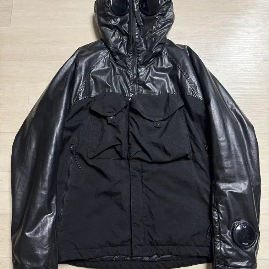 [BUNJANG] CP Company LA MILLE QUARTZ GOGGLE Padded Jacket Black / cp컴퍼니 bts 슈가 고글 자켓 50