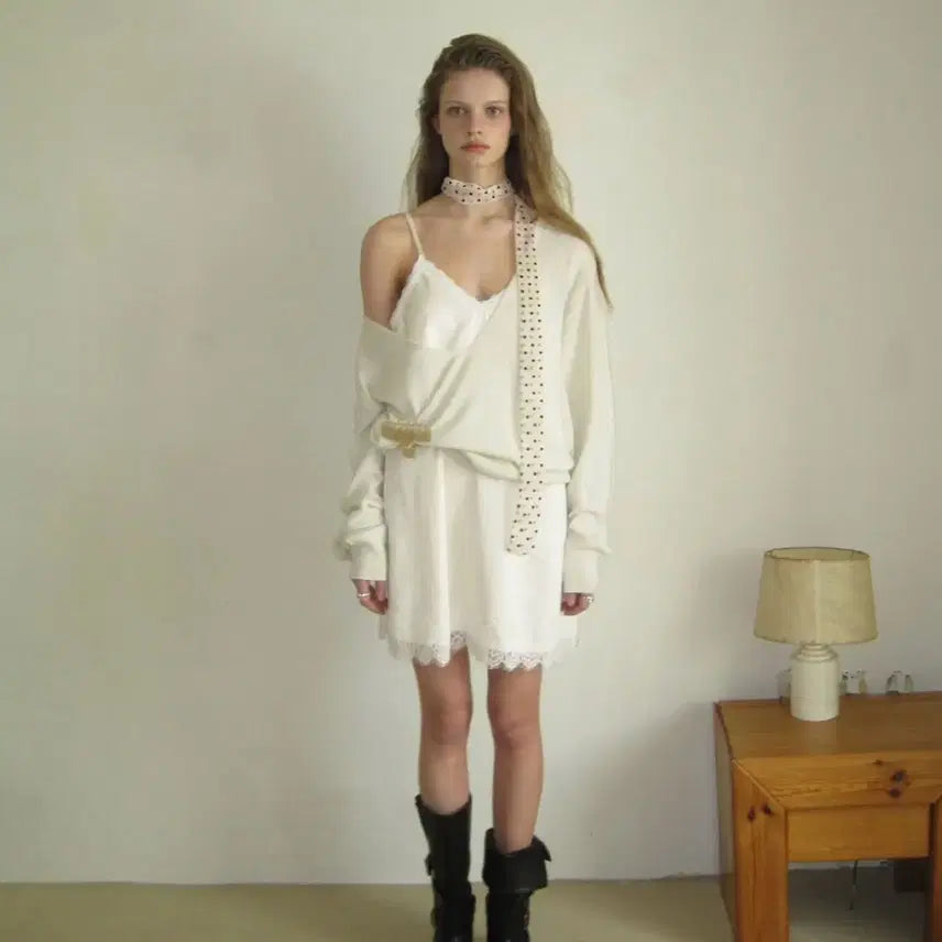 [BUNJANG] Apparel Archive Dress + Knit Set / 어패럴아카이브 원피스+니트