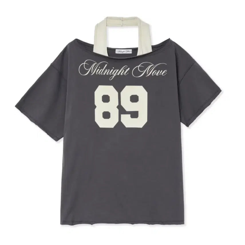 [BUNJANG] Midnight Mood One Shoulder Short Sleeve Top / 미드나잇 무드 원숄더 반팔 (거의 새거)