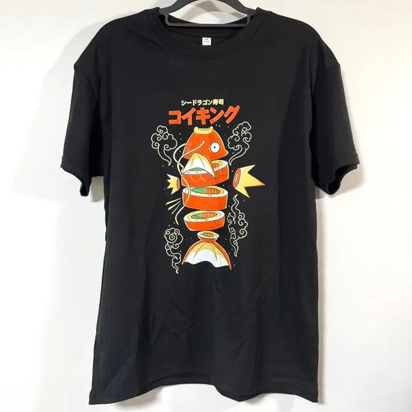 [BUNJANG] Pokemon Magikarp Sushi T-Shirt XL / 귀여운 포켓몬스터 잉어킹 스시 촥촥 티셔츠 XL