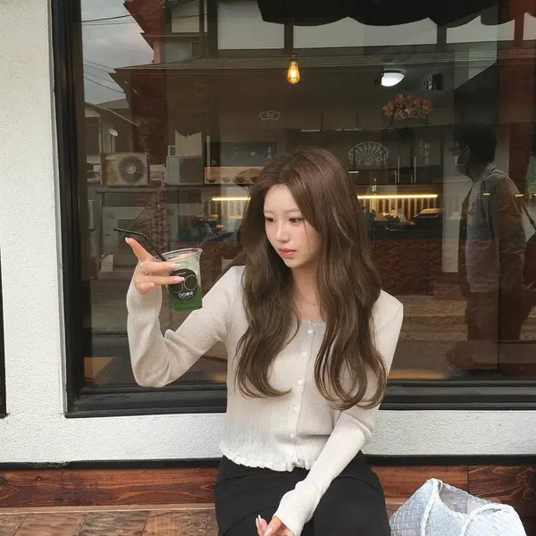 [BUNJANG] Livehour Summer Linen Cardigan Silver / 리브아워 썸머린넨 가디건 실버
