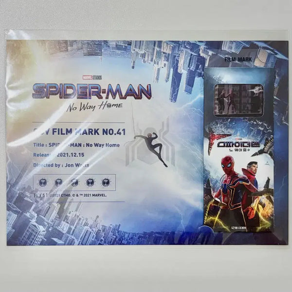 [BUNJANG] Spider-Man: No Way Home CGV Film Mark No. 41 Limited Edition / 스파이더맨 노웨이홈 cgv 필름마크 no.41 한정판