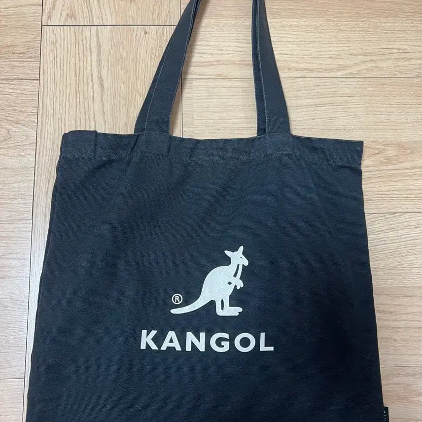 [BUNJANG] Kangol Canvas Tote Bag Eco Bag Black / 캉골 캔버스 토트백 에코백 블랙