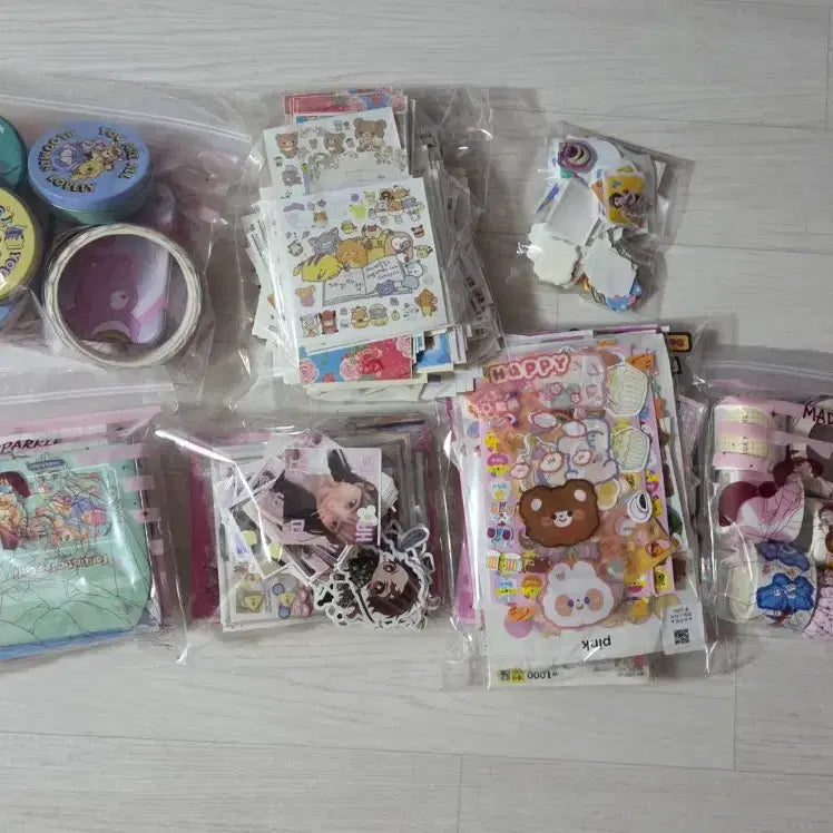[BUNJANG] Daiso Character Sticker Set / 다이소 캐릭터 스티커,인스들 일괄 처분해요
