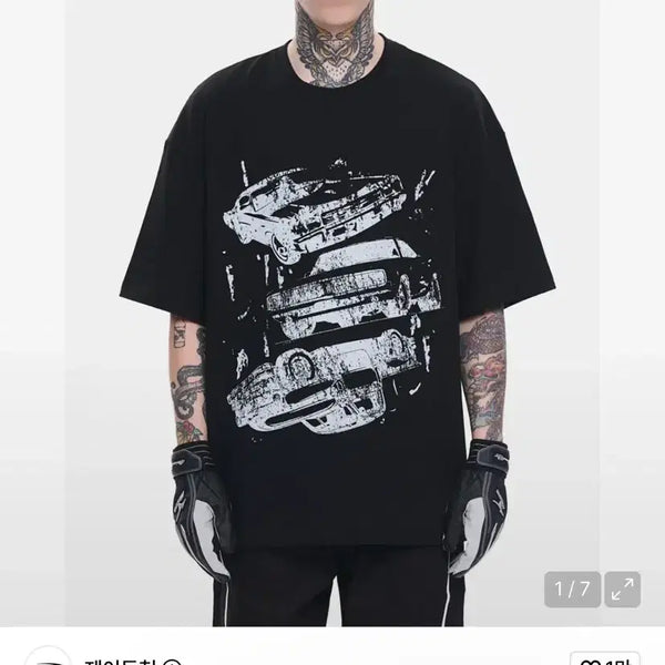 [BUNJANG] Jadench Jadench Old Circuit T-Shirt / 제이든척 올드 서킷 티셔츠