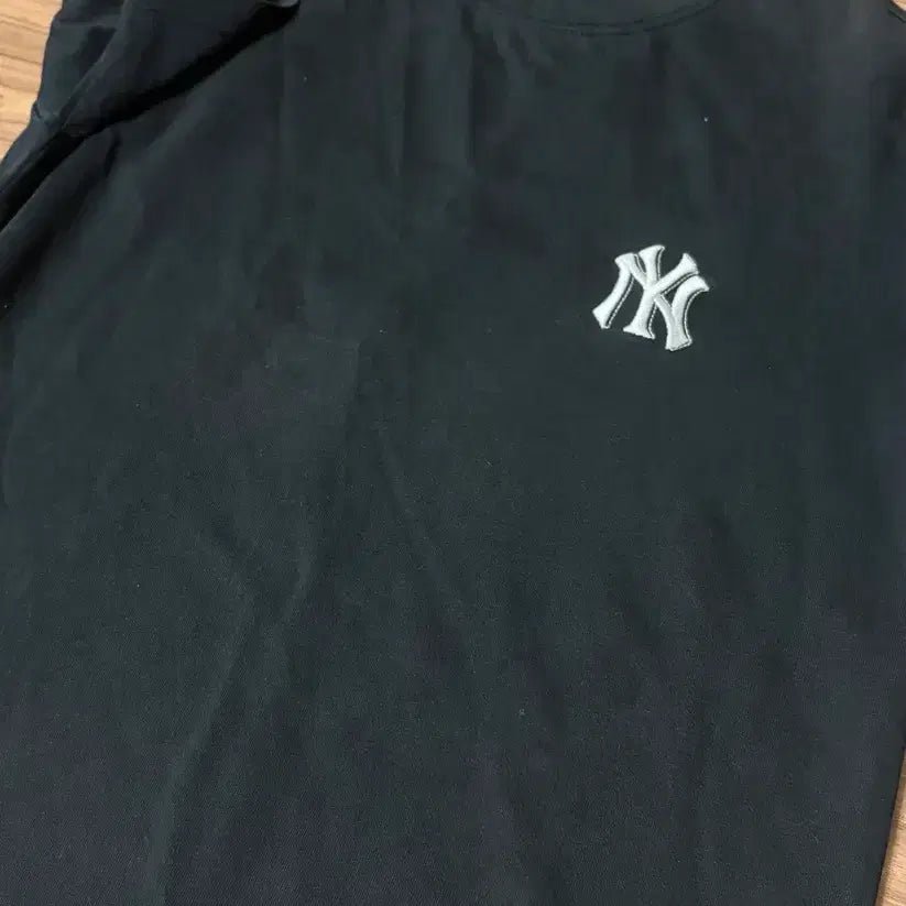 [BUNJANG] MLB Men's Black Short Sleeve T-Shirt / 남성 MLB 엠엘비 검정 반팔티