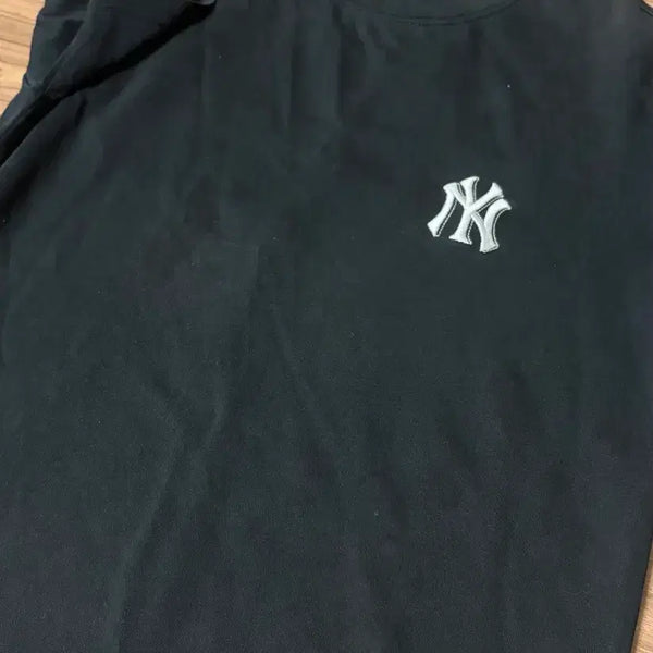 [BUNJANG] MLB Men's Black Short Sleeve T-Shirt / 남성 MLB 엠엘비 검정 반팔티