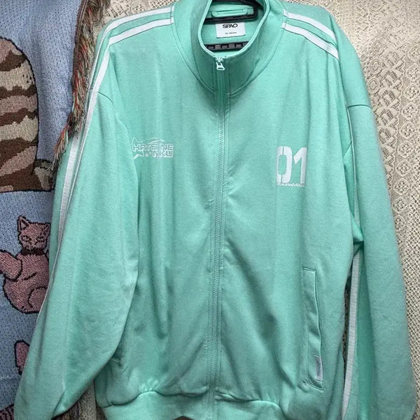 [BUNJANG] SPAO Hatsune Miku Collaboration Mint Jersey XXL / 미쿠 콜라보 민트 져지 xxl