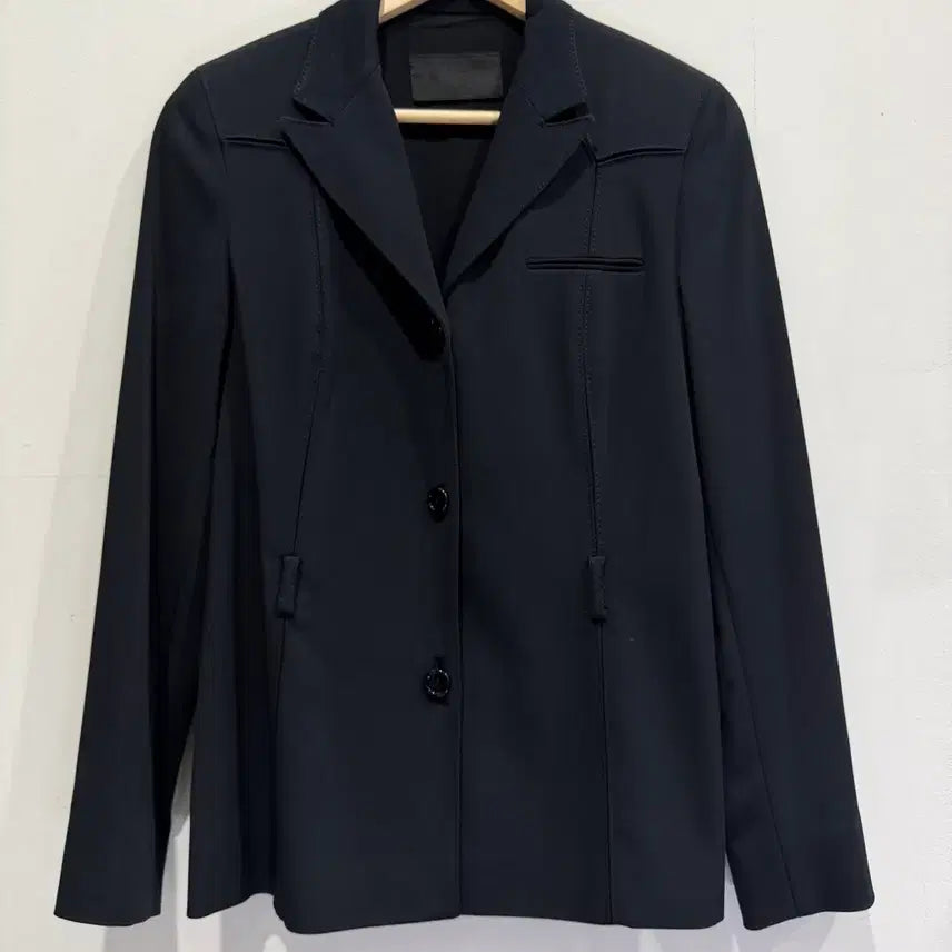 [BUNJANG] Prada Black Single Jacket Size 42 / 프라다 블랙 싱글 자켓 42 정품