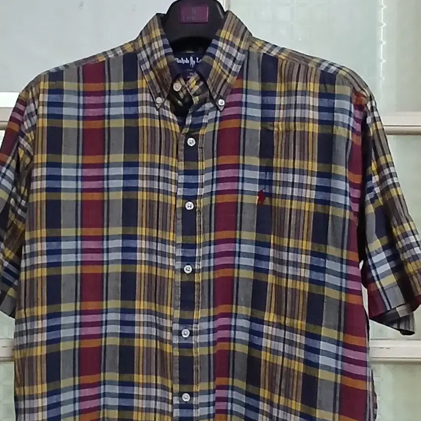 [BUNJANG] Polo Ralph Lauren Check Short Sleeve Shirt Size 110 / POLO 랄프로렌 체크 반팔셔츠  110 사이즈 새옷급