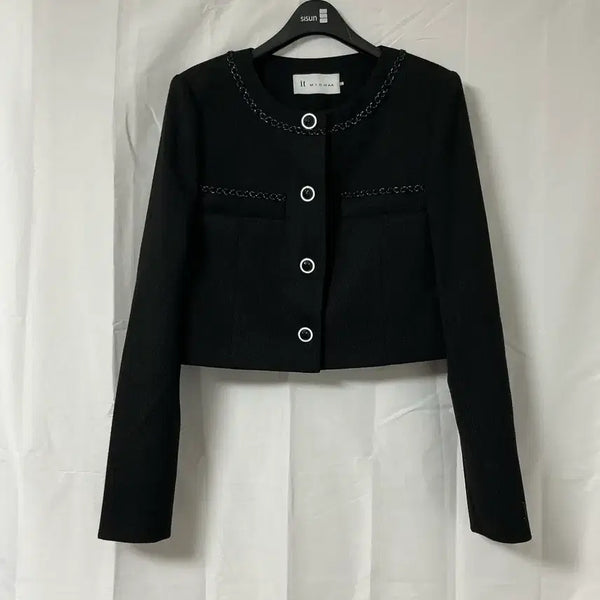 [BUNJANG] IT Michaa Black Cropped Jacket ITO9WJK550 / 44 잇미샤 블랙 크롭자켓