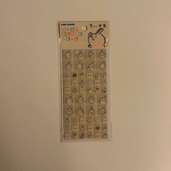 [BUNJANG] Chiikawa Usagi Block Sticker / 치이카와 블록스티커 우사기