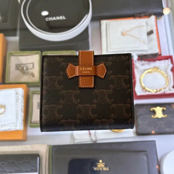 [BUNJANG] Celine Leather Bifold Wallet - Brown / [정품] 셀린느 지갑