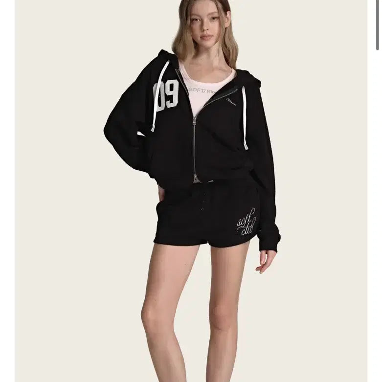 [BUNJANG] Klisier Hooded Zip-Up Hoodie (Fleece Lined) / 클리시어 후드집업 블랙 (기모)