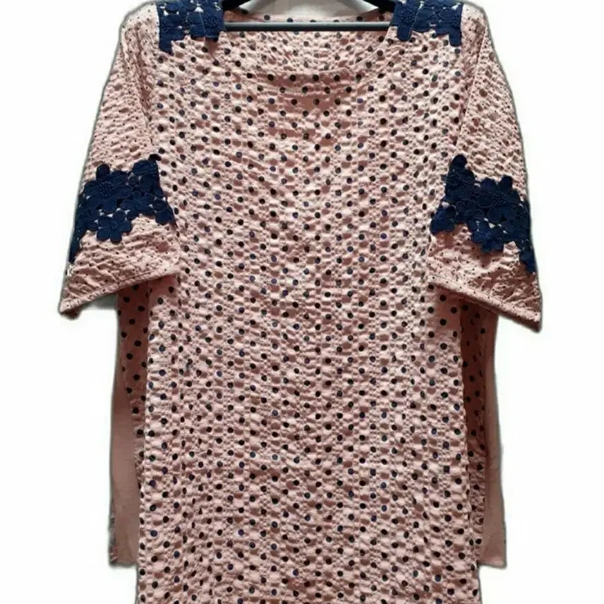 [BUNJANG] Polka Dot Lace Blouse / 새상품/땡땡이 레이스지지미블라우스