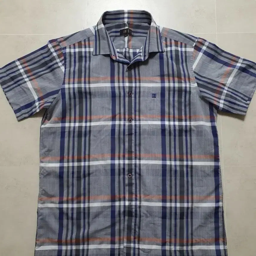[BUNJANG] DAKS Checked Short Sleeve Shirt (Size 110) / DAKS(110) 체크 반팔 셔츠