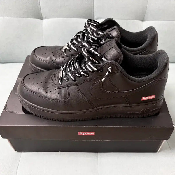[BUNJANG] Nike x Supreme Air Force 1 Low Black (2020) Size 10 / 나이키 슈프림 에어포스 블랙 280