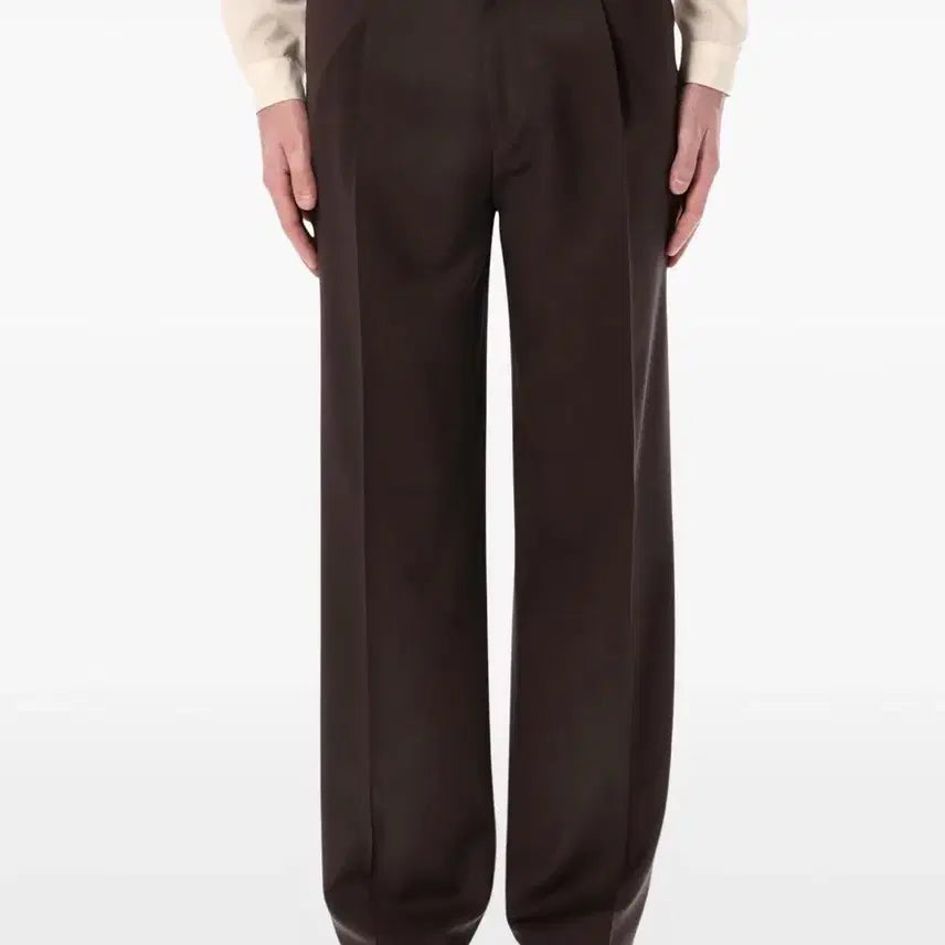 [BUNJANG] Lardini Pleated Wool Trousers Brown / 라르디니 플리츠 울 팬츠 브라운 52 (32~34)