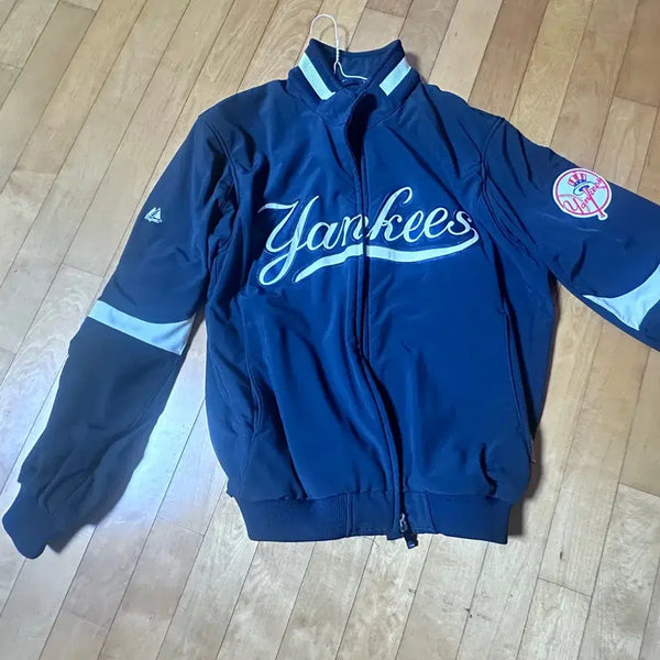[BUNJANG] Majestic New York Yankees Bomber Jacket / 마제스틱 뉴옥 양키스 점퍼 (오왼 양키스) 사이즈 L 상태 A급