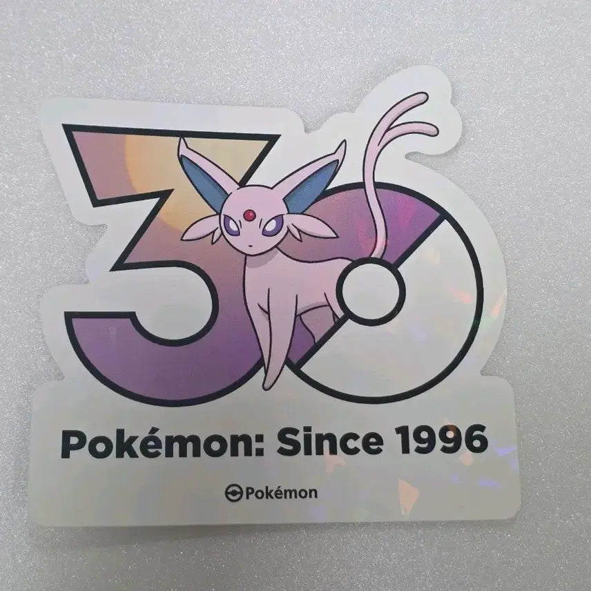 [BUNJANG] Pokemon 30th Anniversary Eevee Logo Sticker Hologram / 포켓몬 성수 30주년 로고 스티커 에브이