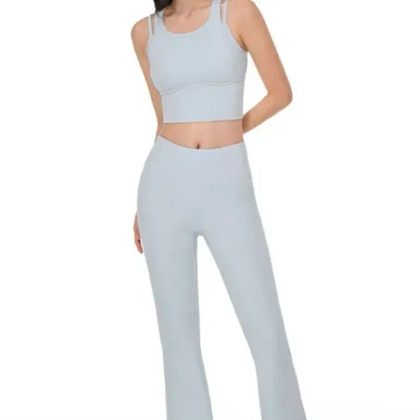 [BUNJANG] Andar Airybird Bra Top & Leggings Set White Medium New / 안다르 에어리브드 브라탑 레깅스 세트 화이트 새상품