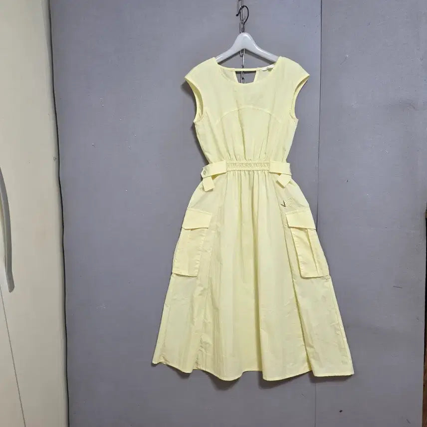 [BUNJANG] Egoist Light Yellow Dress / 에고이스트 연한엘로우 원피스 55  n6554